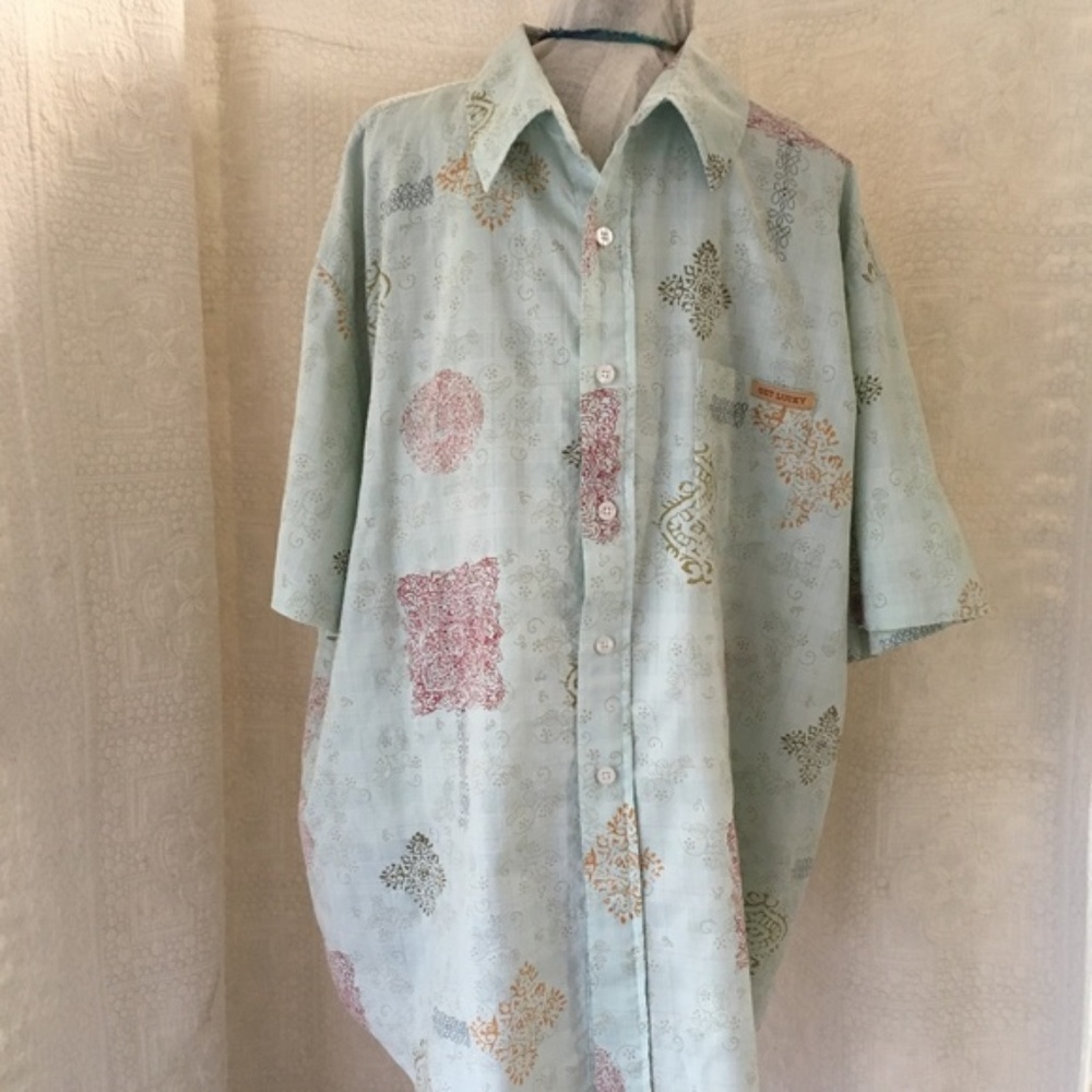 Get Lucky Sz XL Cotton Casual Printed Shirt